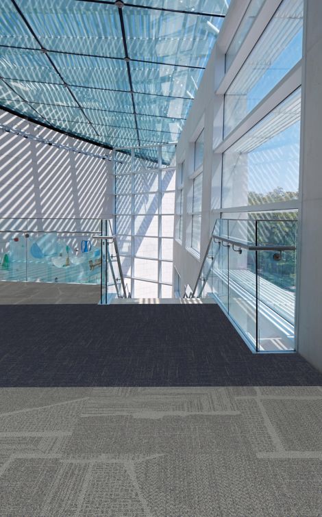 Open Air carpet tile in airport open plan with window ceilings image number 3