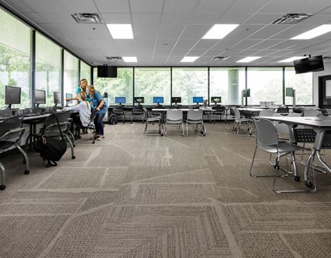 Interface Open Air 442 carpet tile in classroom num&eacute;ro d&rsquo;image 3