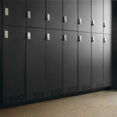 Interface Open Ended plank carpet tile in locker area image number 1