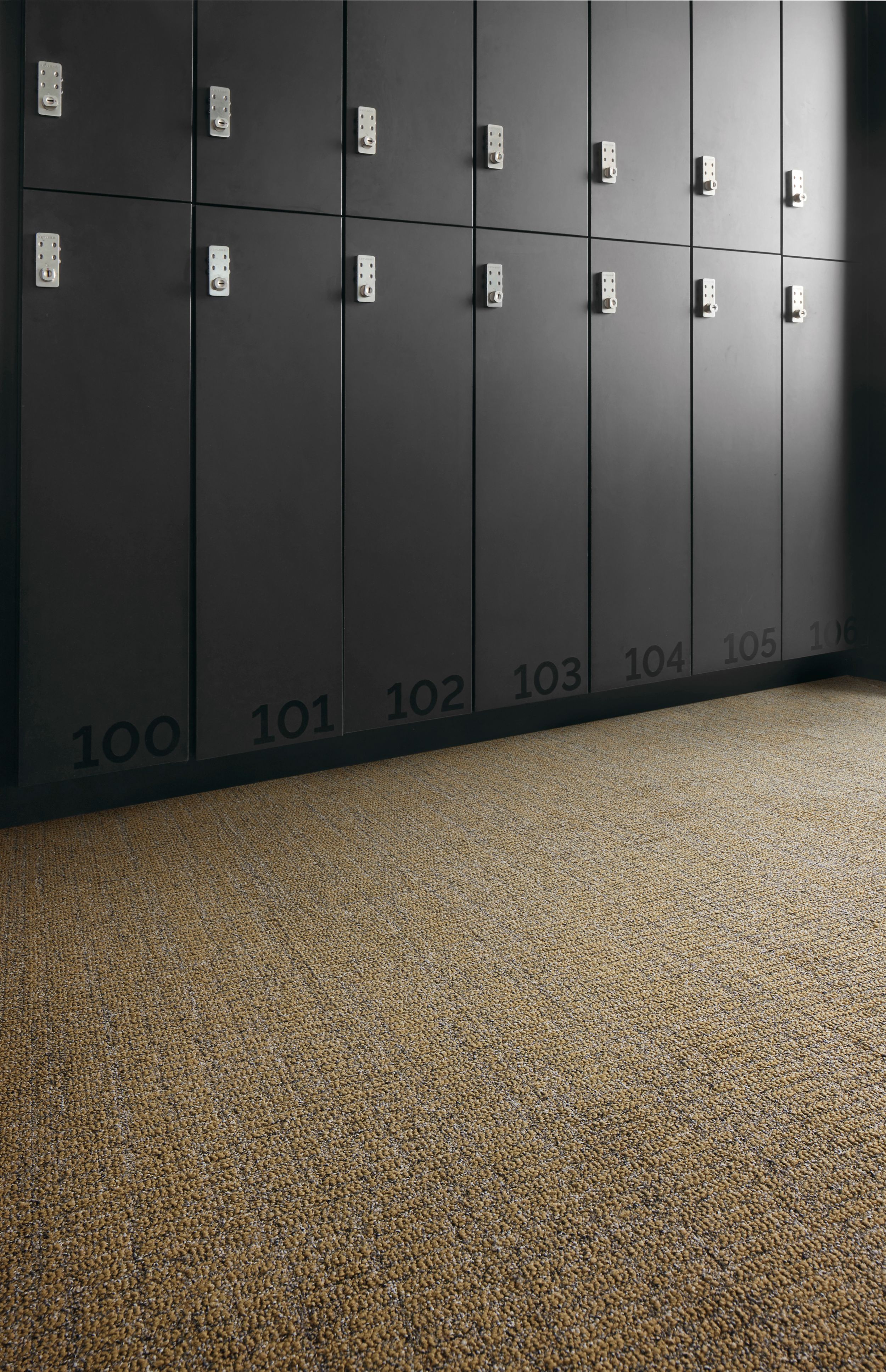Interface Open Ended plank carpet tile in locker area image number 1
