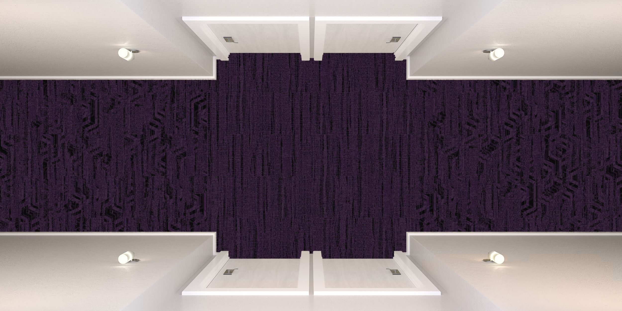 Interface PM01 and PM17 plank carpet tile in hotel corridor image number 1
