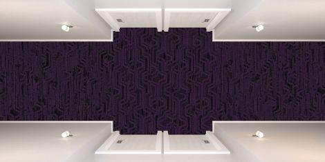 Interface PM17 and PM18 plank carpet tile in hotel corridor image number 2