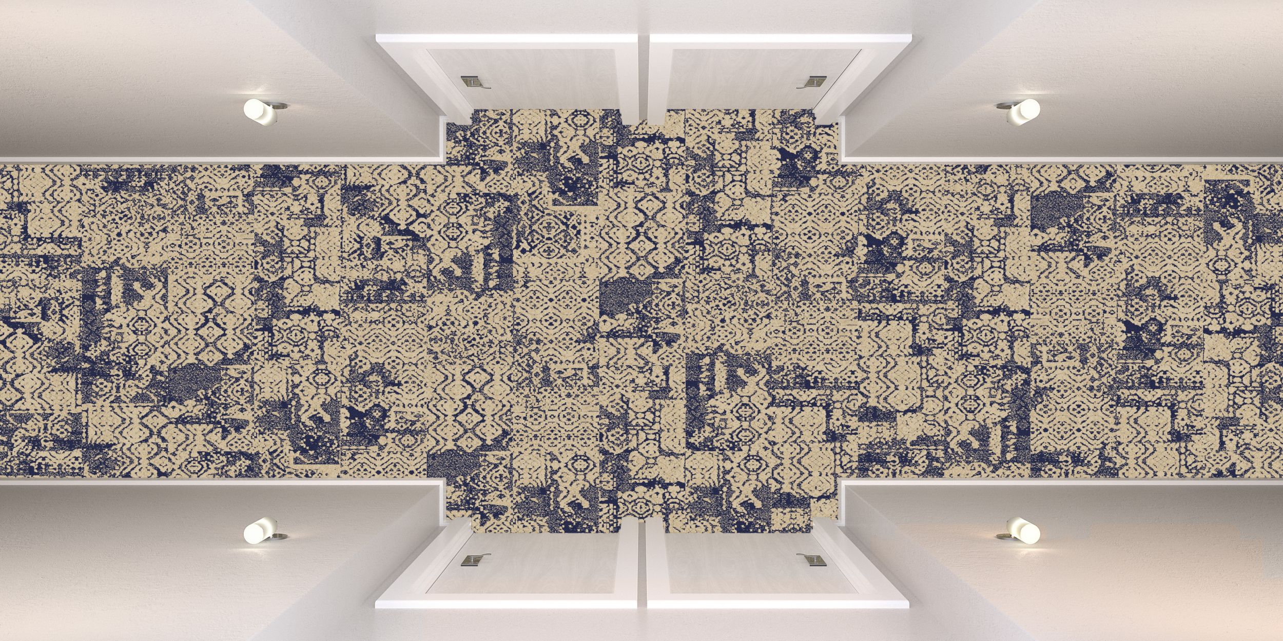 Interface PM38 plank carpet tile in hotel corridor numéro d’image 6