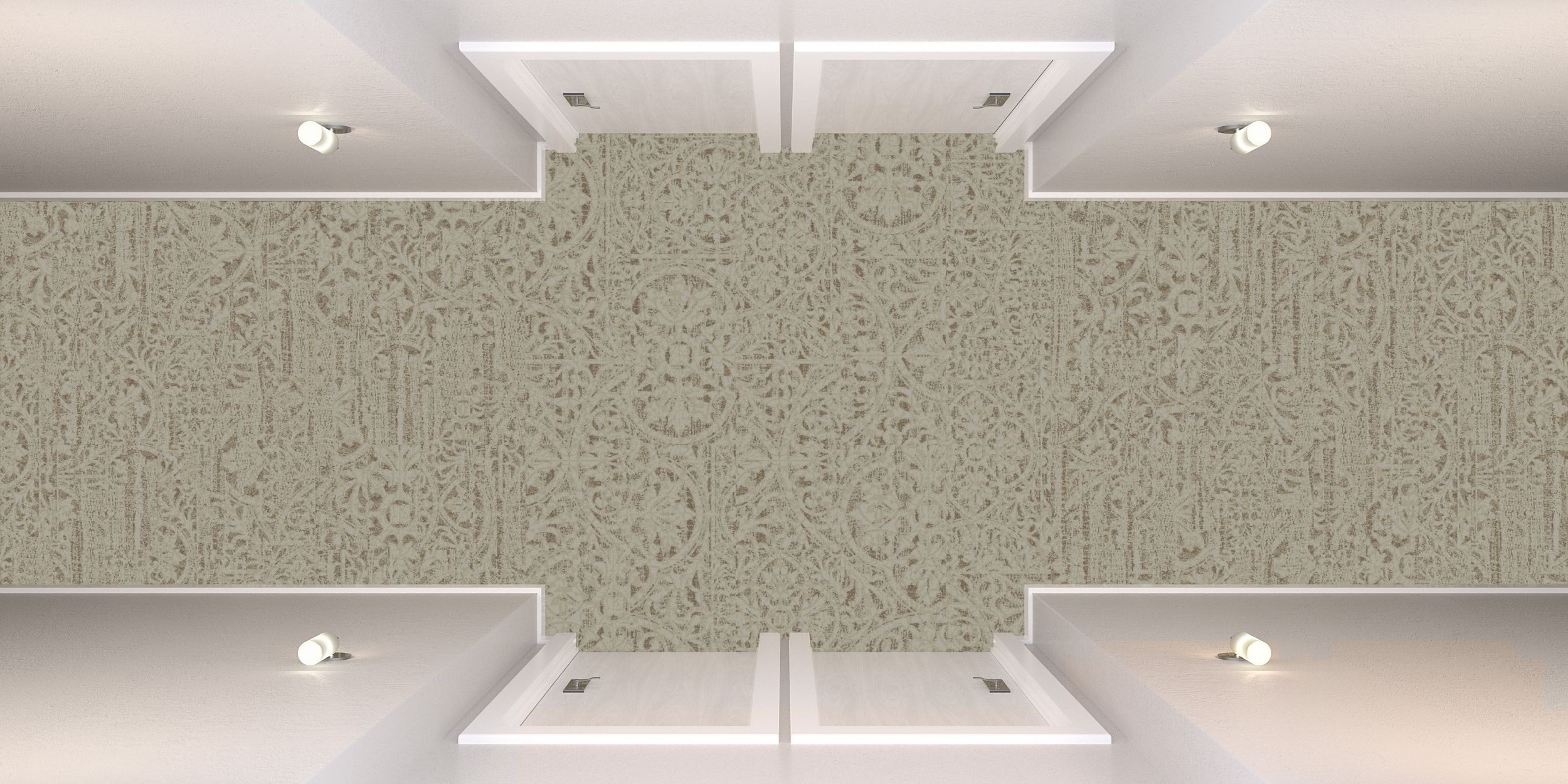 Interface PM47 and PM48 plank carpet tile in hotel corridor image number 4