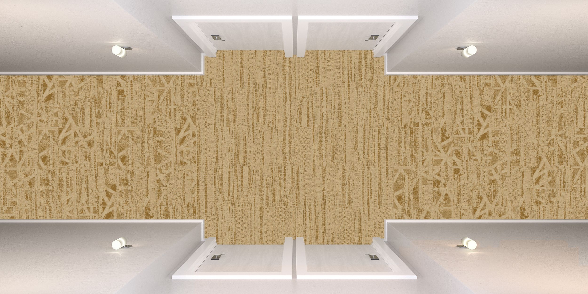 Interface PM57 and PM01 plank carpet tile in hotel corridor image number 3