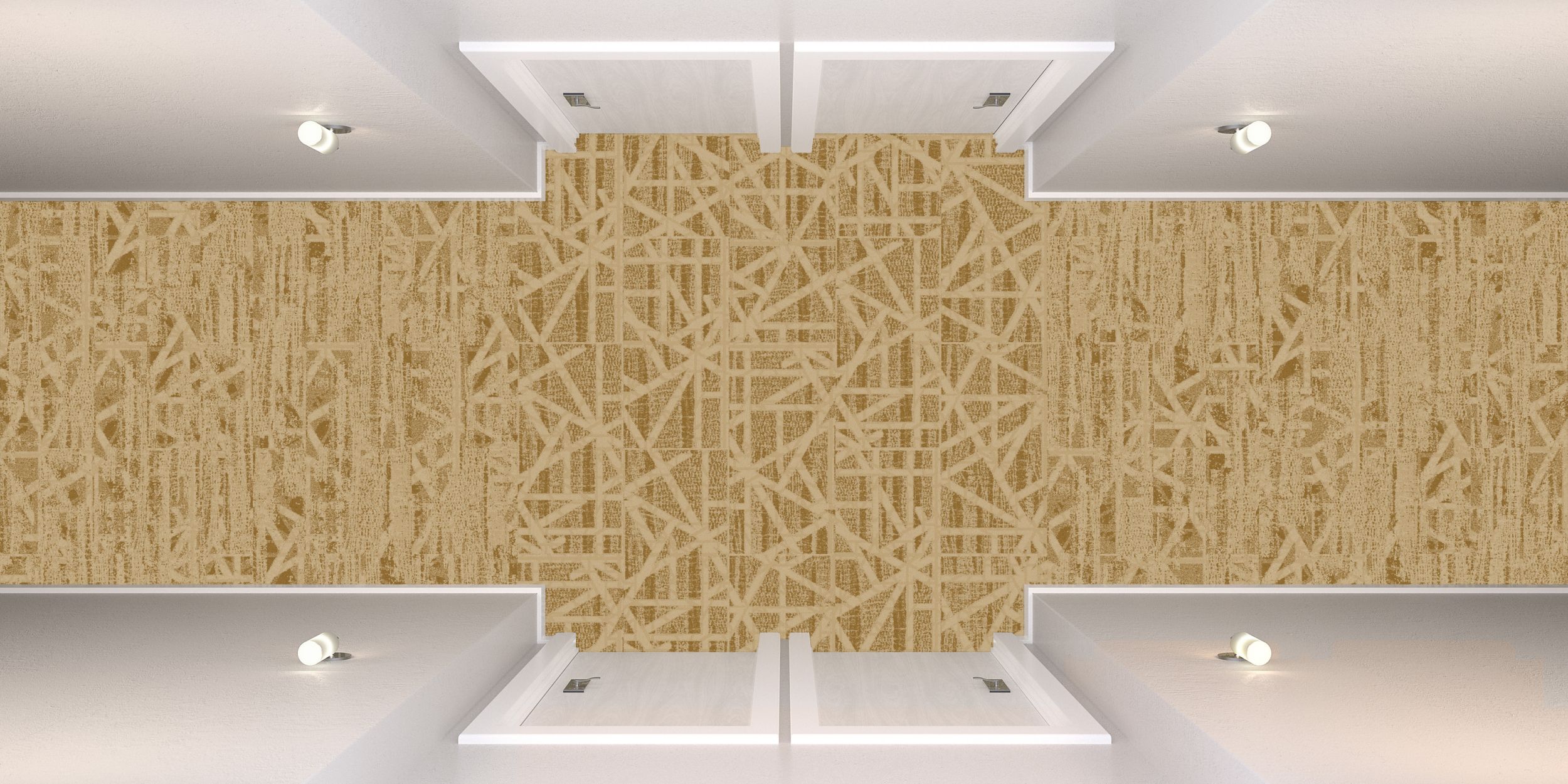 Interface PM58 and PM57 plank carpet tile in hotel corridor image number 4