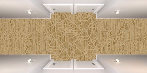 Interface PM58 and PM57 plank carpet tile in hotel corridor image number 4