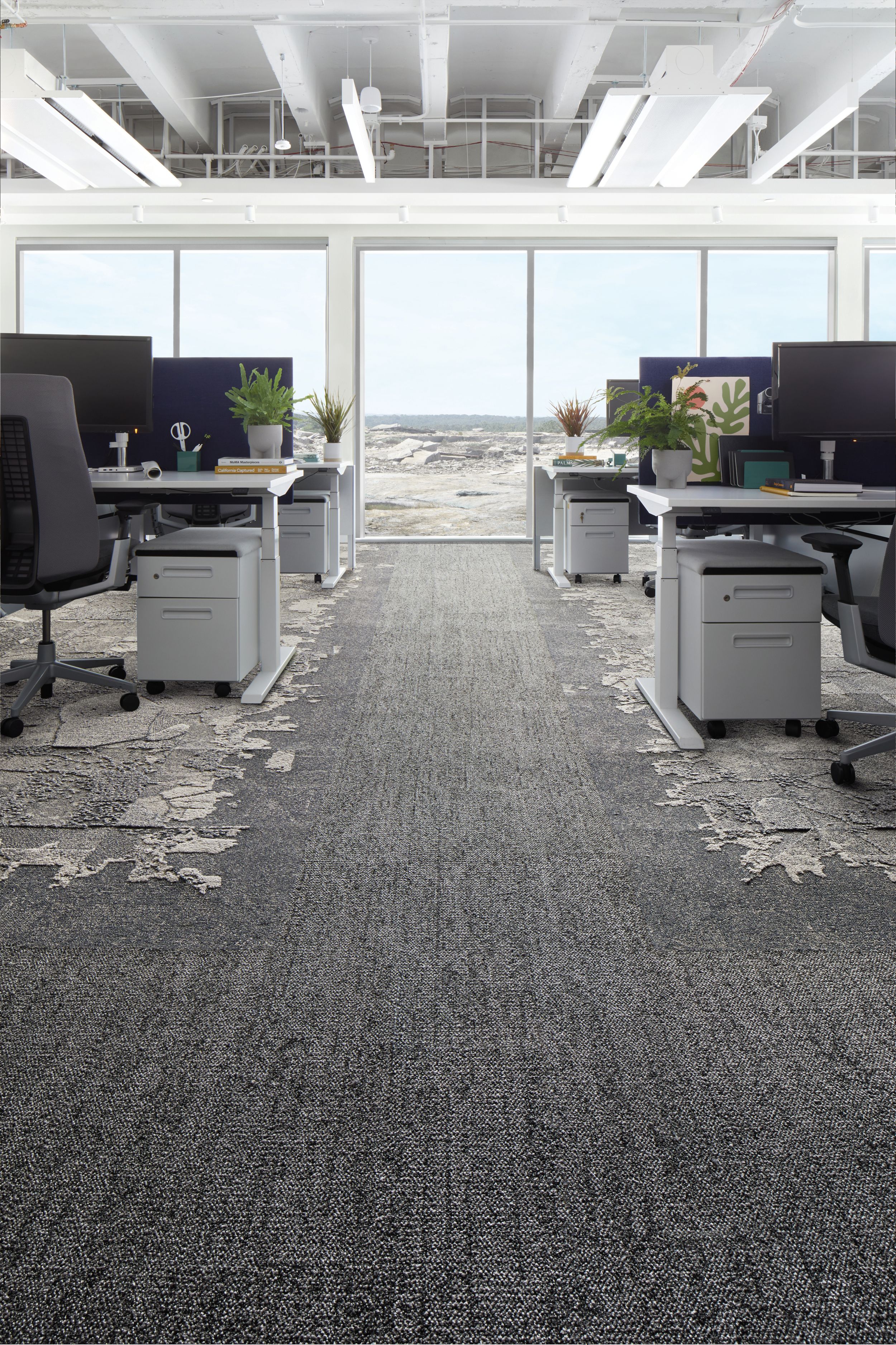 Mantle Rock: Granite Mountain Collection Carpet Tile by Interface