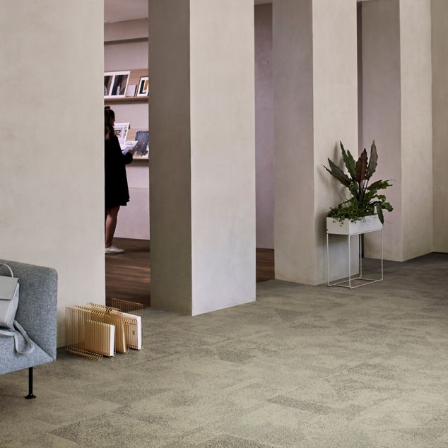 Interface Paver Carpet Tile in Mushroom