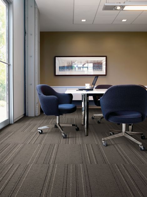 Interface Pin Line carpet tile in meeting room with laptop on table image number 3