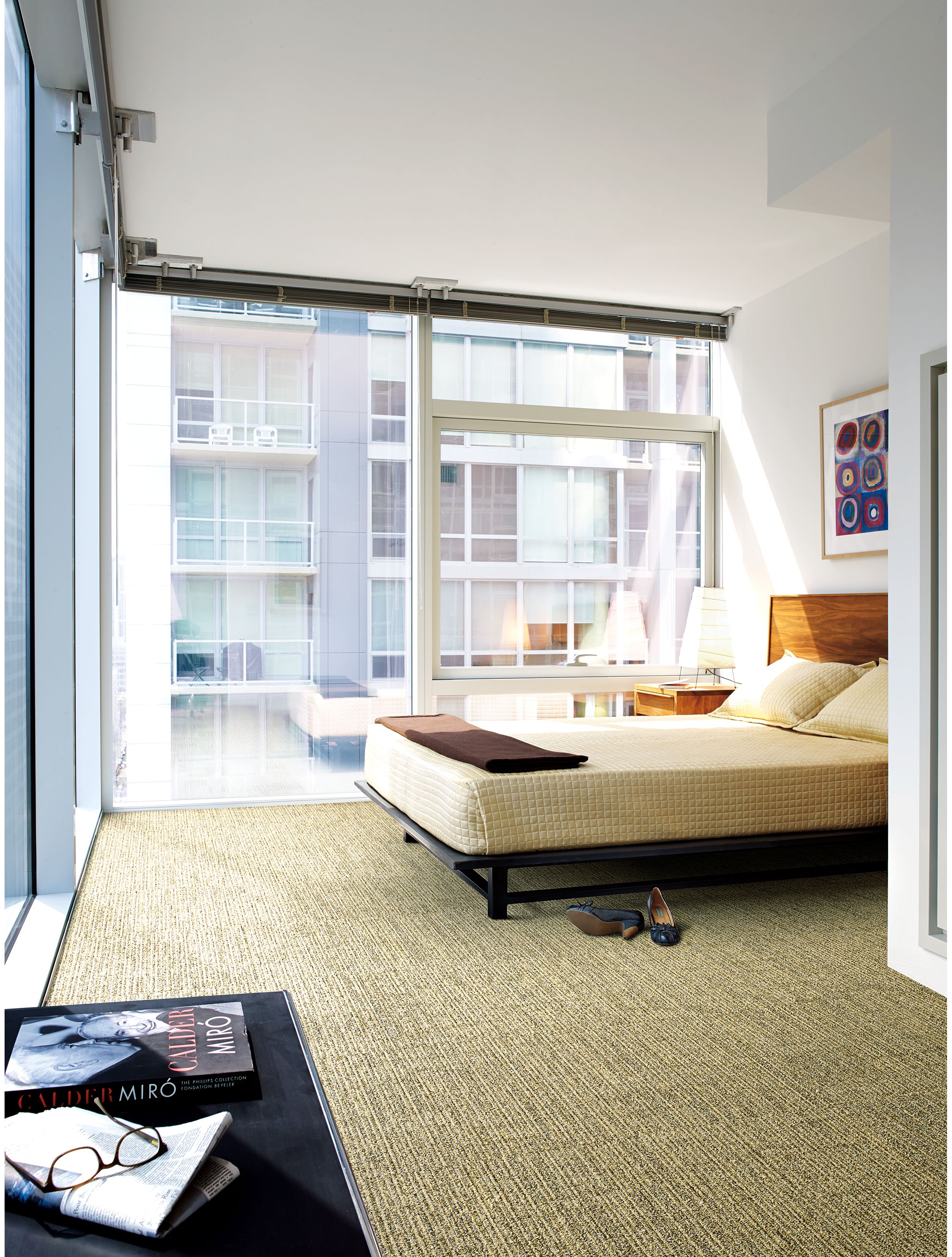 Interface Platform carpet tile in naturally lighted bedroom image number 3
