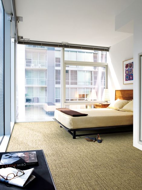 Interface Platform carpet tile in naturally lighted bedroom image number 3
