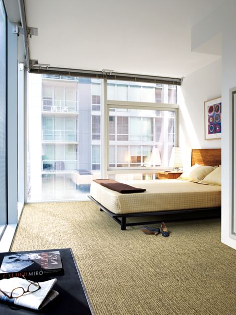 Interface Platform carpet tile in naturally lighted bedroom image number 2