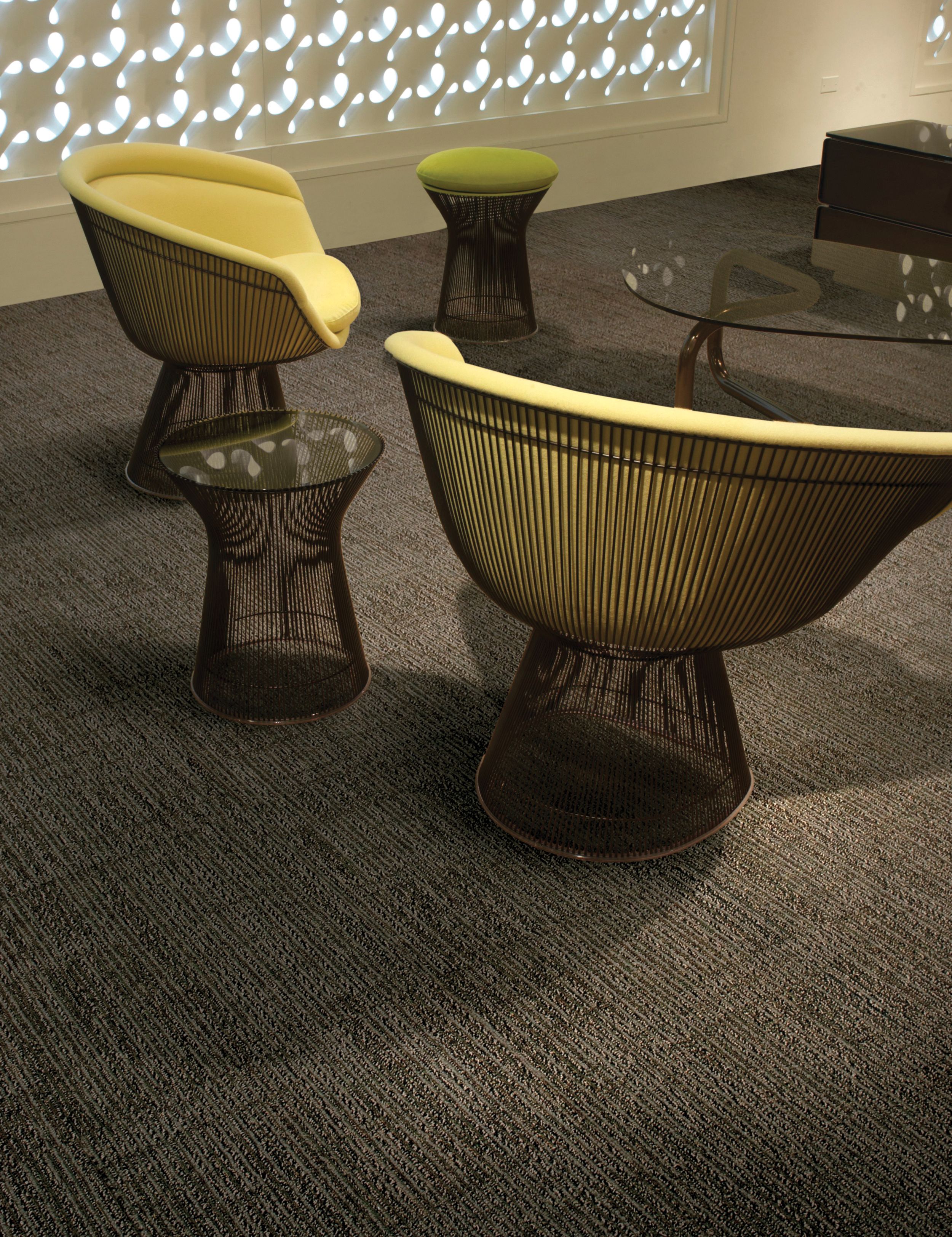 Interface Platform carpet tile in seating area with two chairs and glass table image number 3