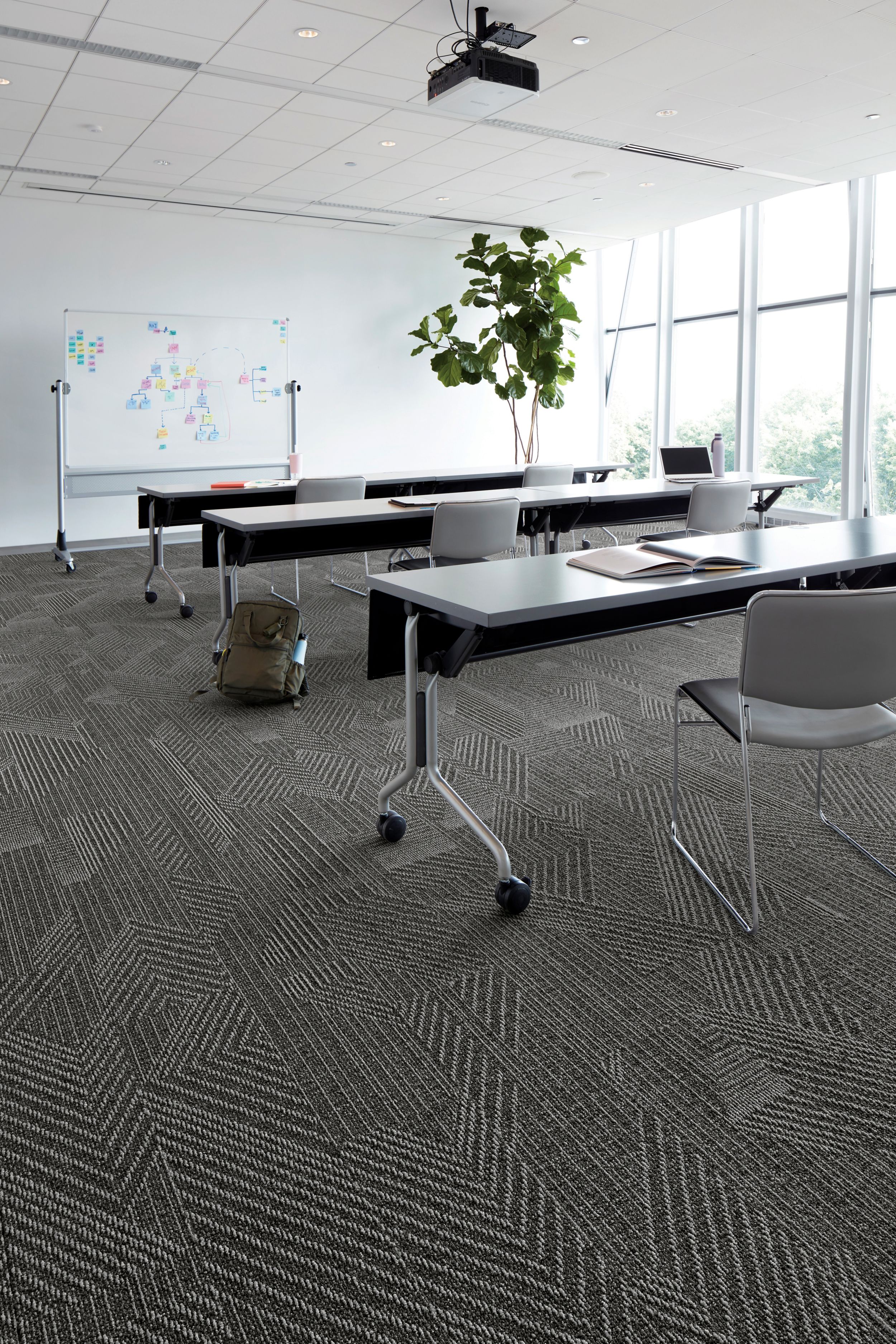 Interface Play the Angle plank carpet tile in college classroom image number 1