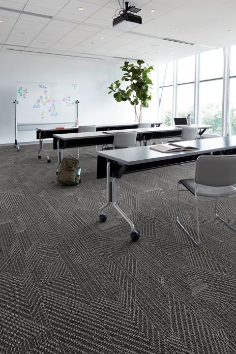 Interface Play the Angle plank carpet tile in college classroom