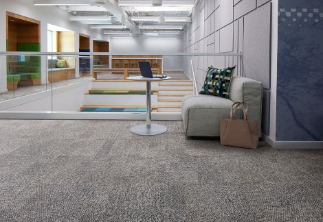 Interface Pressed for Time carpet tile in public space afbeeldingnummer 5