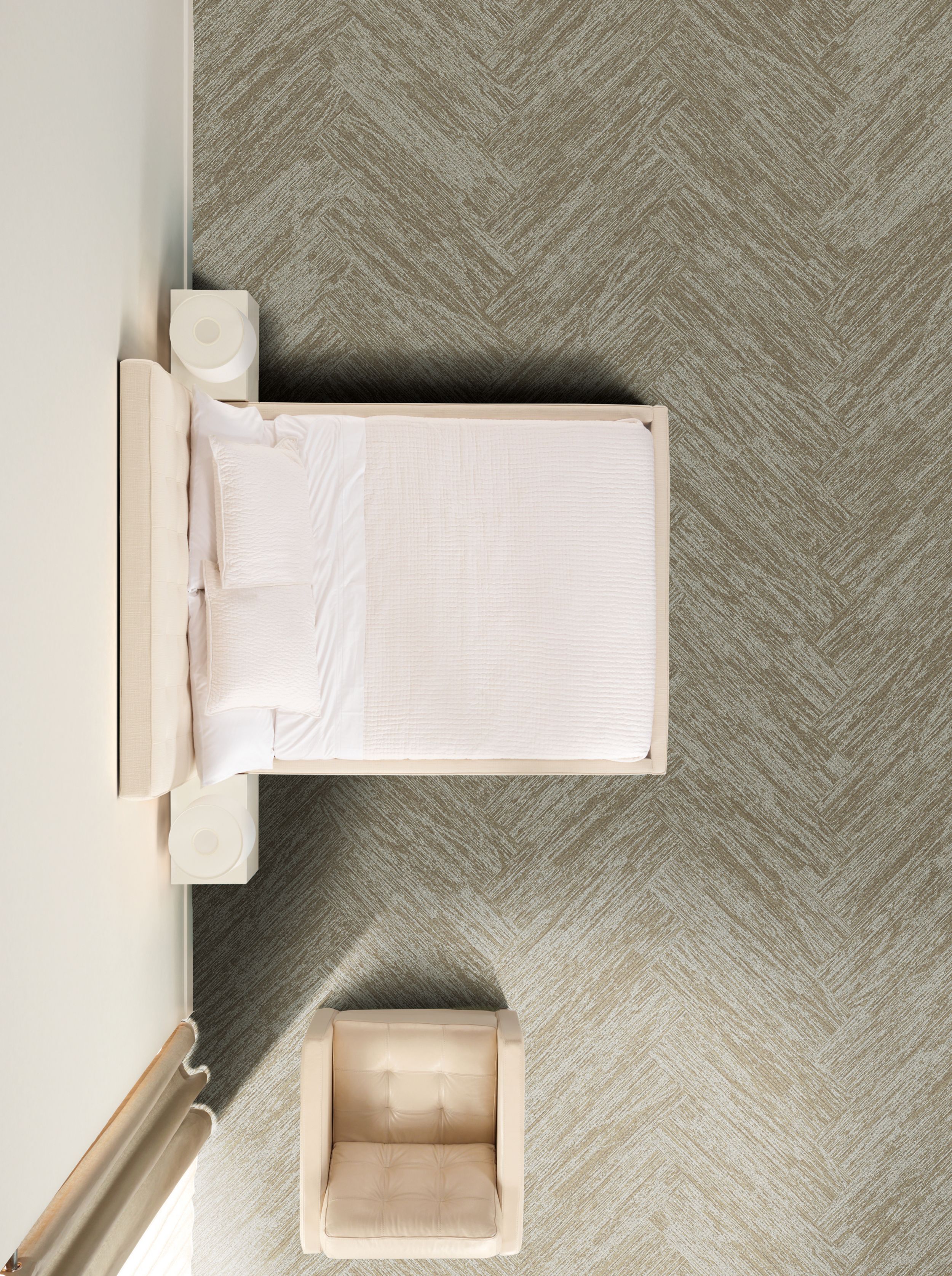 Interface RMS 507 plank carpet tile in hotel guest room imagen número 8