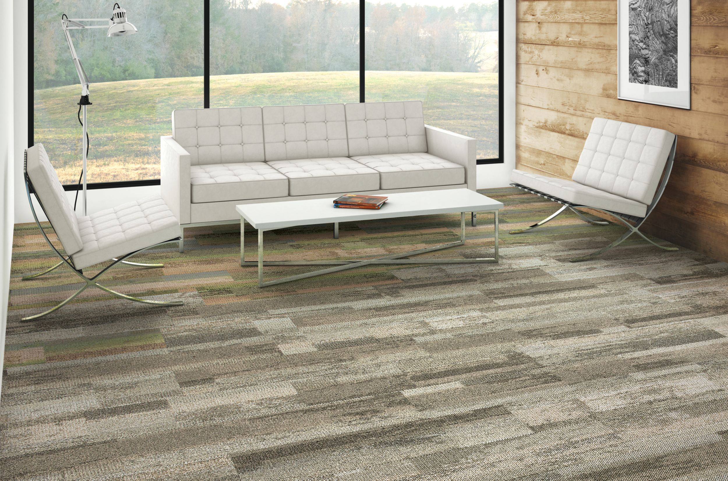 Interface Reclaim plank carpet tile in living room area numéro d’image 2