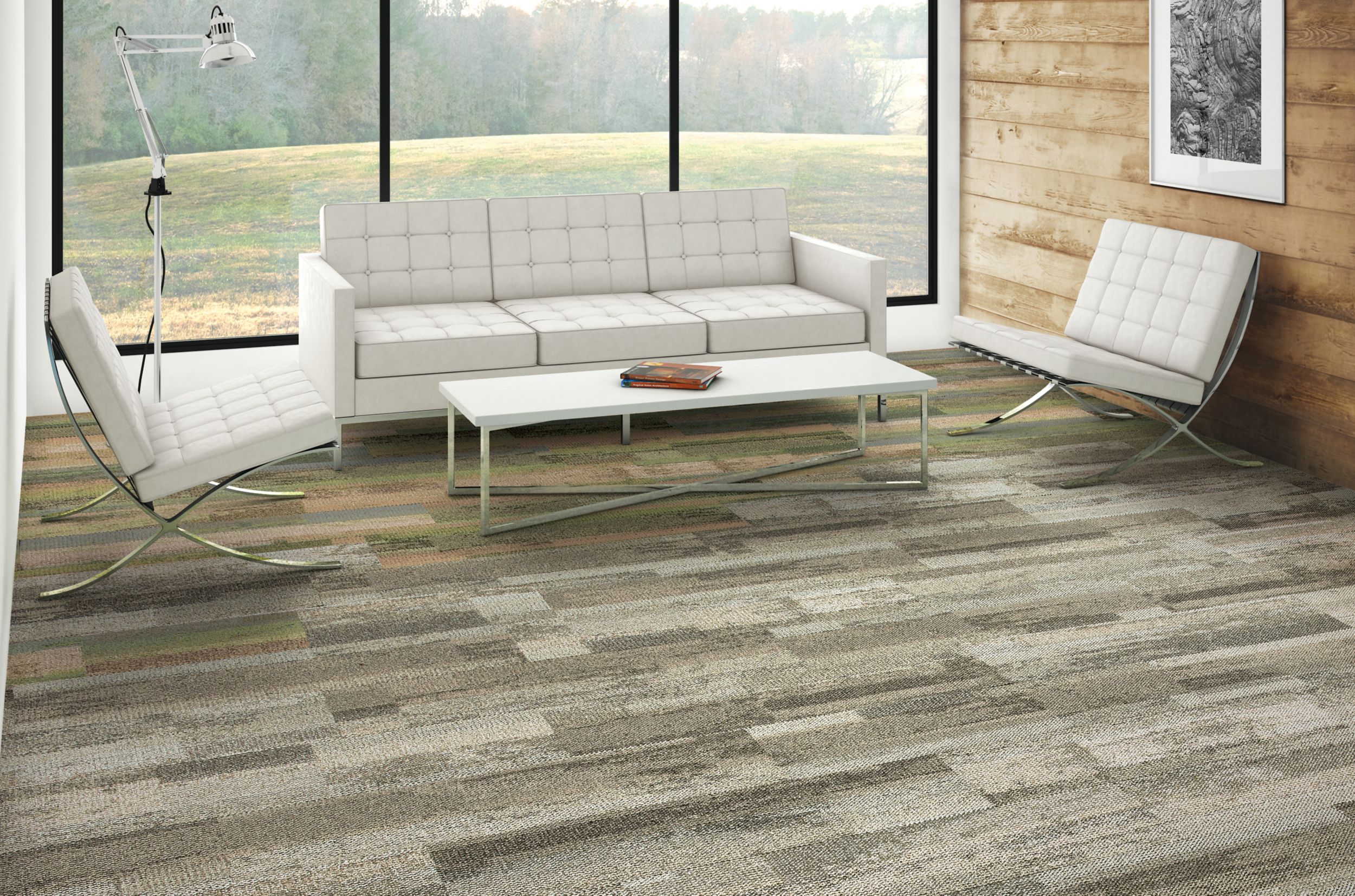Interface Reclaim plank carpet tile in living room area image number 6