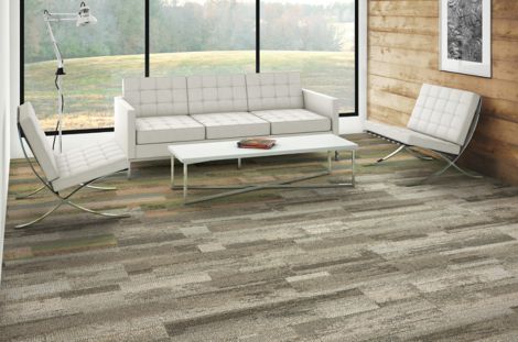 Interface Reclaim plank carpet tile in living room area image number 2