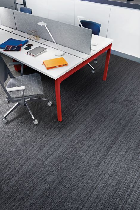 Interface SL910 plank carpet tile with desk and chair image number 6