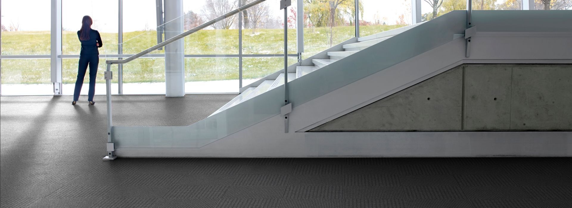 Interface SR799 carpet tile in lobby of public building