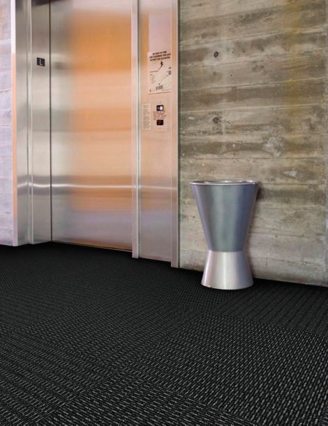 Interface SR799 carpet tile in elevator bank image number 4