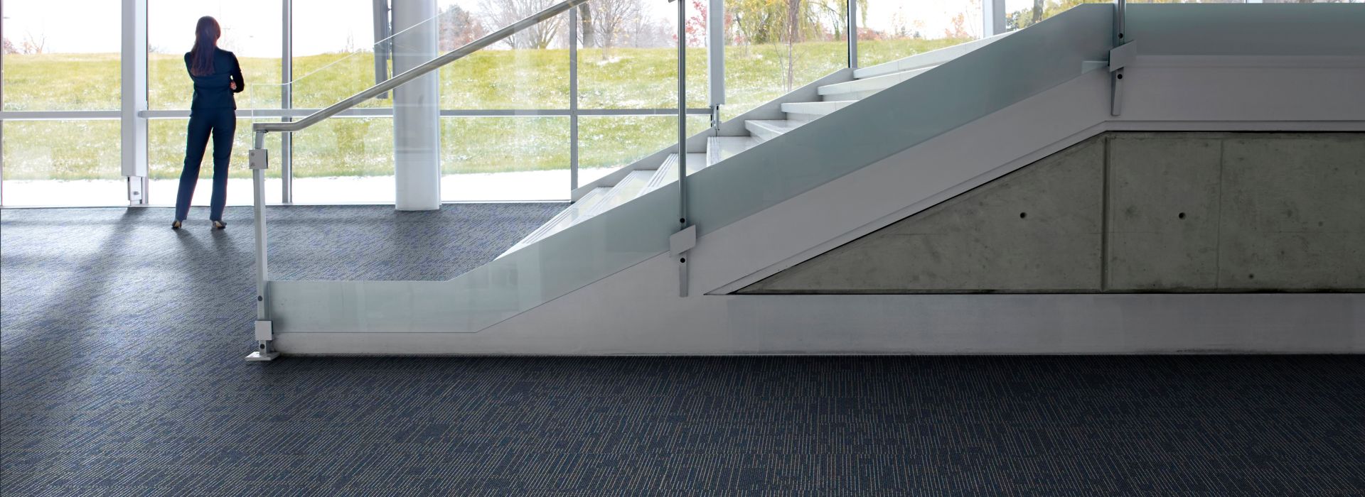 Interface SR899 carpet tile in lobby of public building