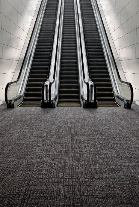 Interface SR899 carpet tile with escalator