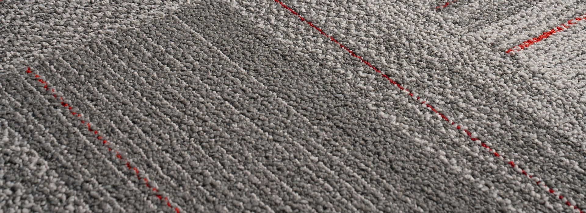 Sandbox carpet tile in Red installed Non Directional