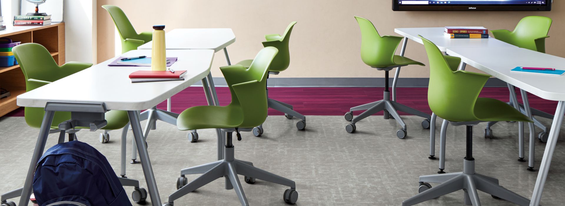 Interface Scorpio and Studio Set LVT in classroom setting