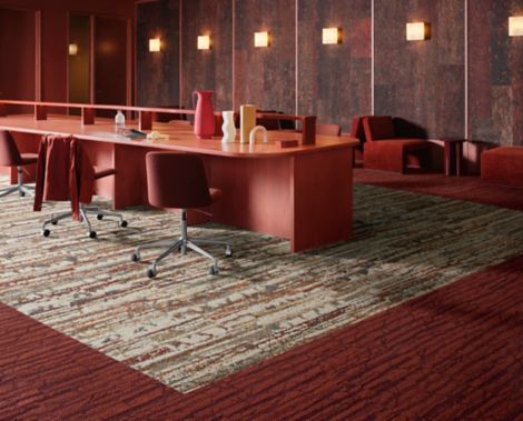 Interface Shifting Seasons and Spruce It Up plank carpet tile in workplace collaborative space image number 4