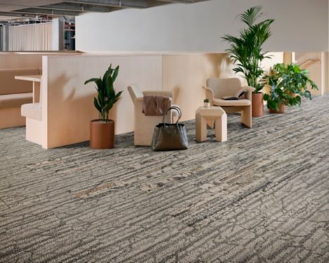 Interface Shifting Seasons and First Light plank carpet tile in workplace lobby image number 3