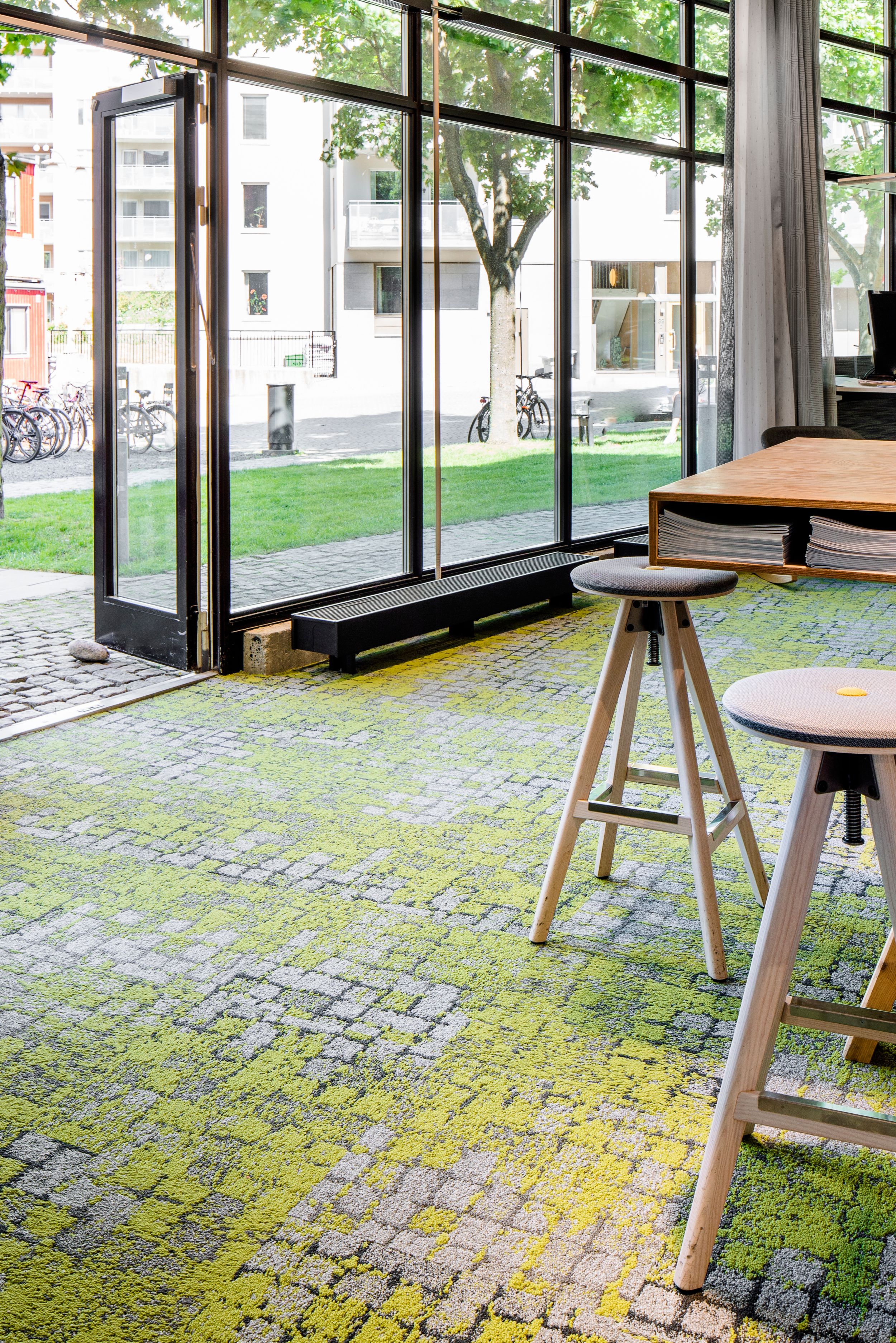 Interface Moss and Moss in Stone carpet tile in entryway of building image number 4