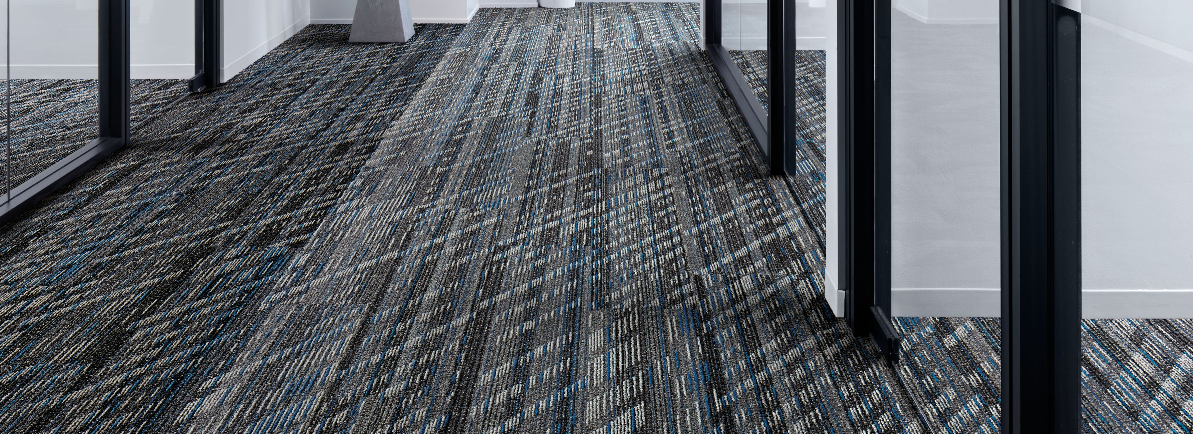 Interface Soft Glow plank carpet tile in office hallway image number 3