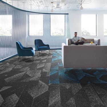 Interface Spandrel plank carpet tile in common area with couches and chairs  numéro d’image 1