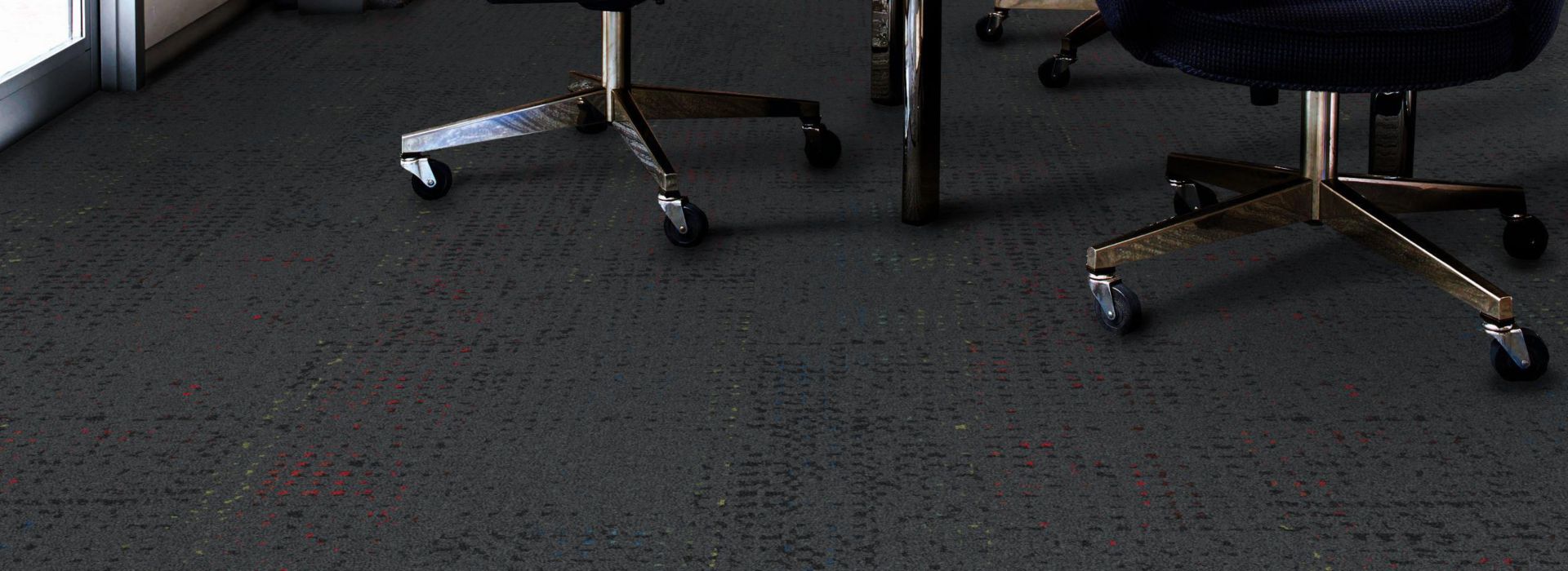 Interface Speckled plank carpet tile in private office