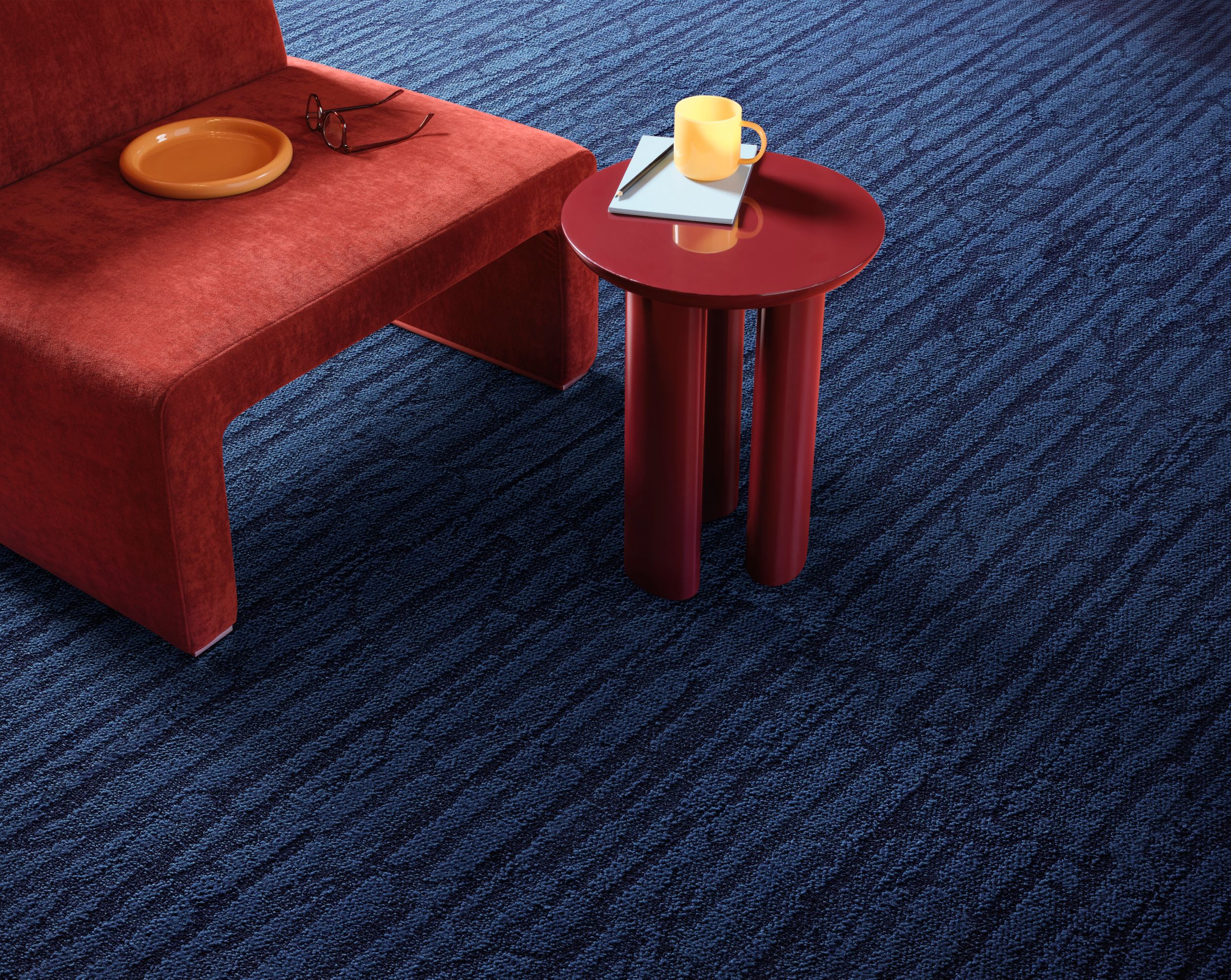 Interface Spruce It Up plank carpet tile in workplace lobby image number 2