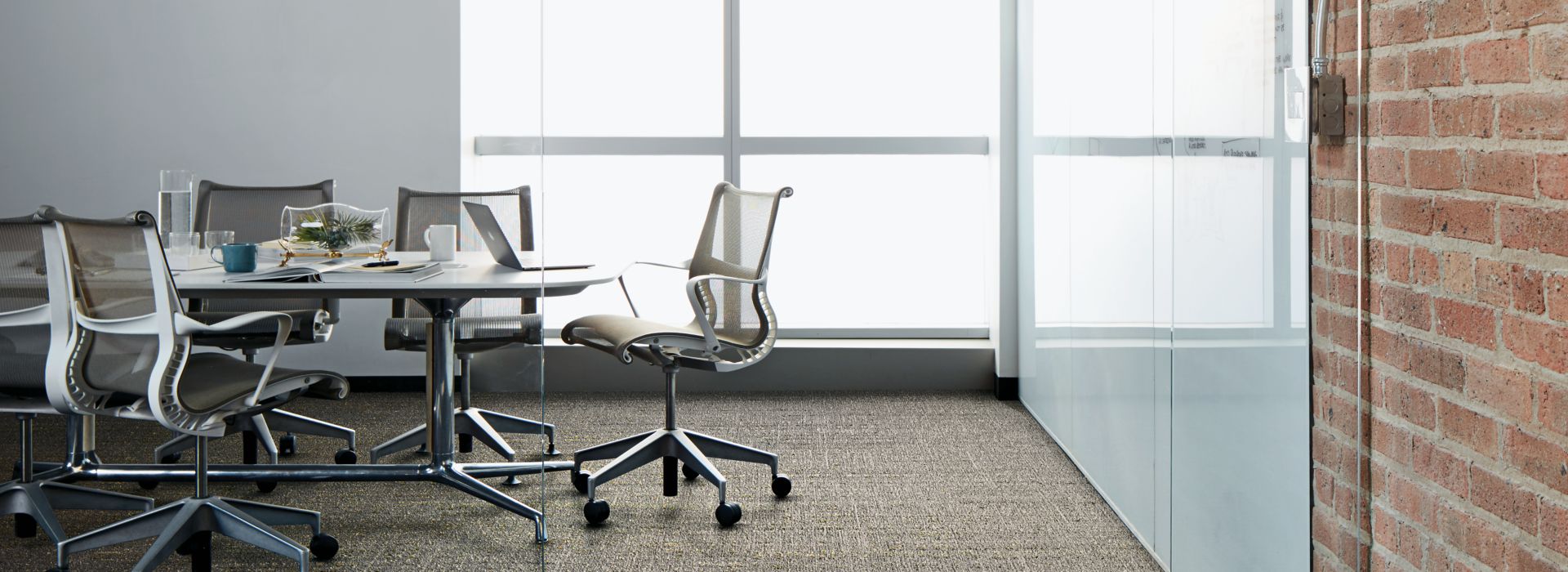 Static Lines: Visual Code Collection Carpet Tile by Interface