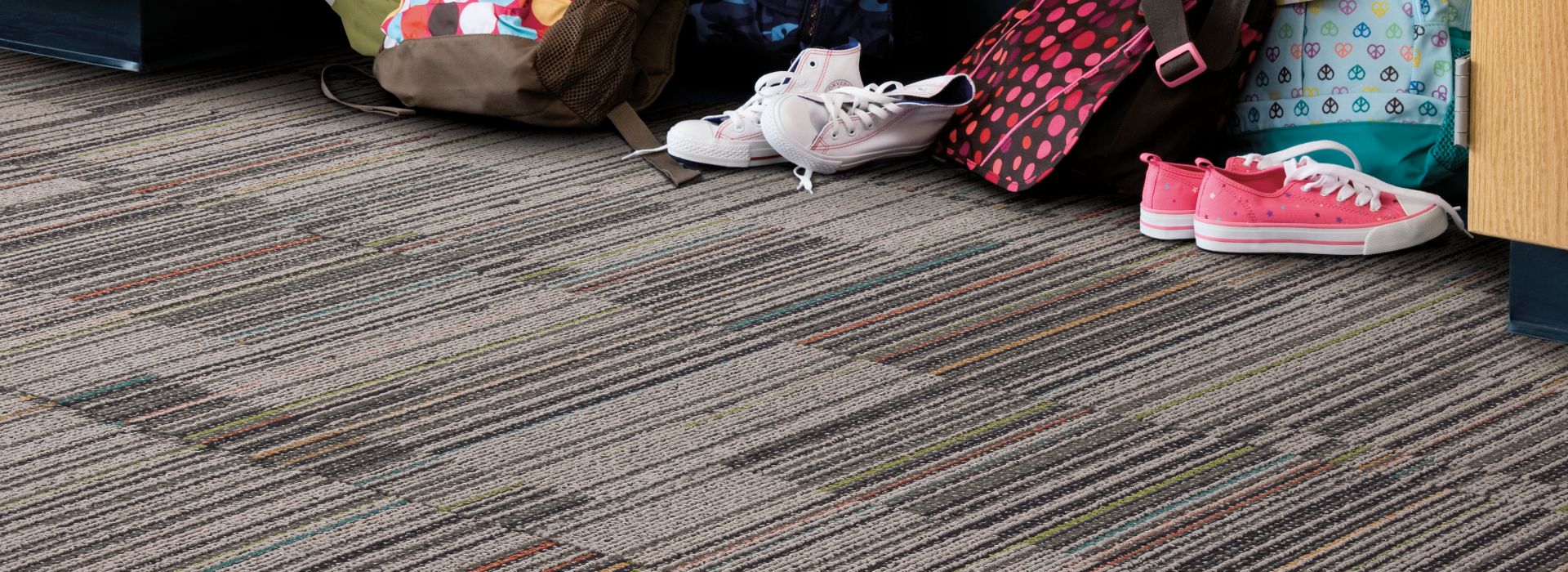 Interface Student Council Carpet Tile in Schmick shown in classroom