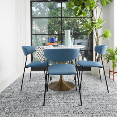 FLOR Tailored Touch carpet tile in dining room setting image number 1