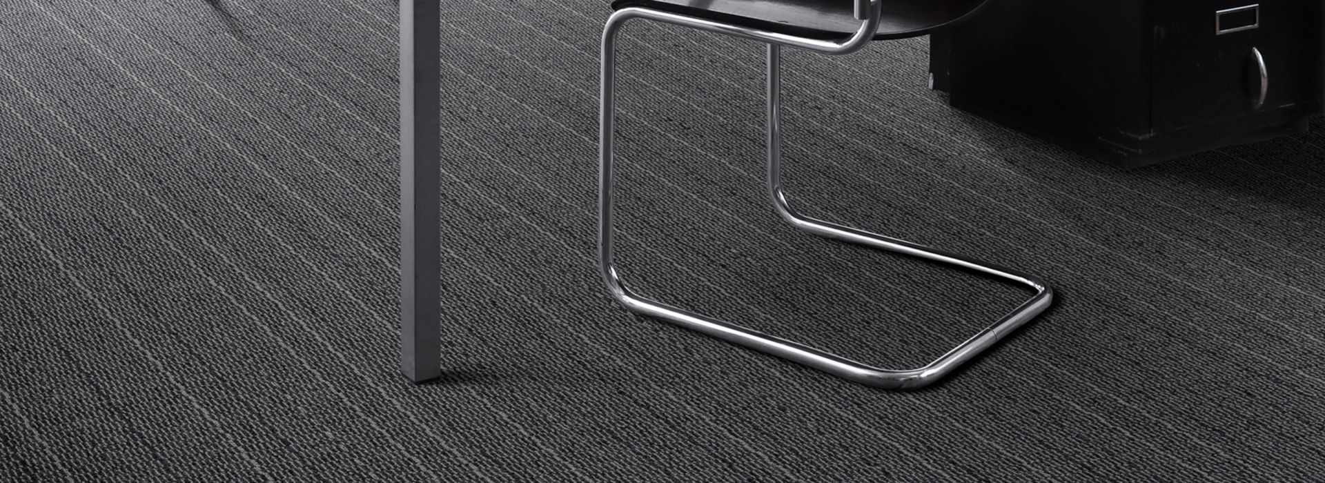 Interface Tangled & Taut carpet tile in private office