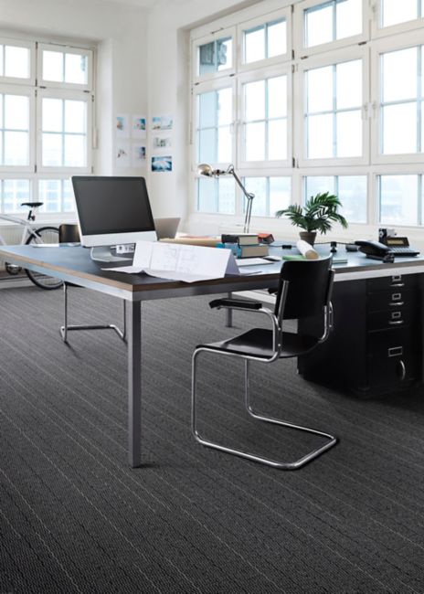 Interface Tangled & Taut carpet tile in private office