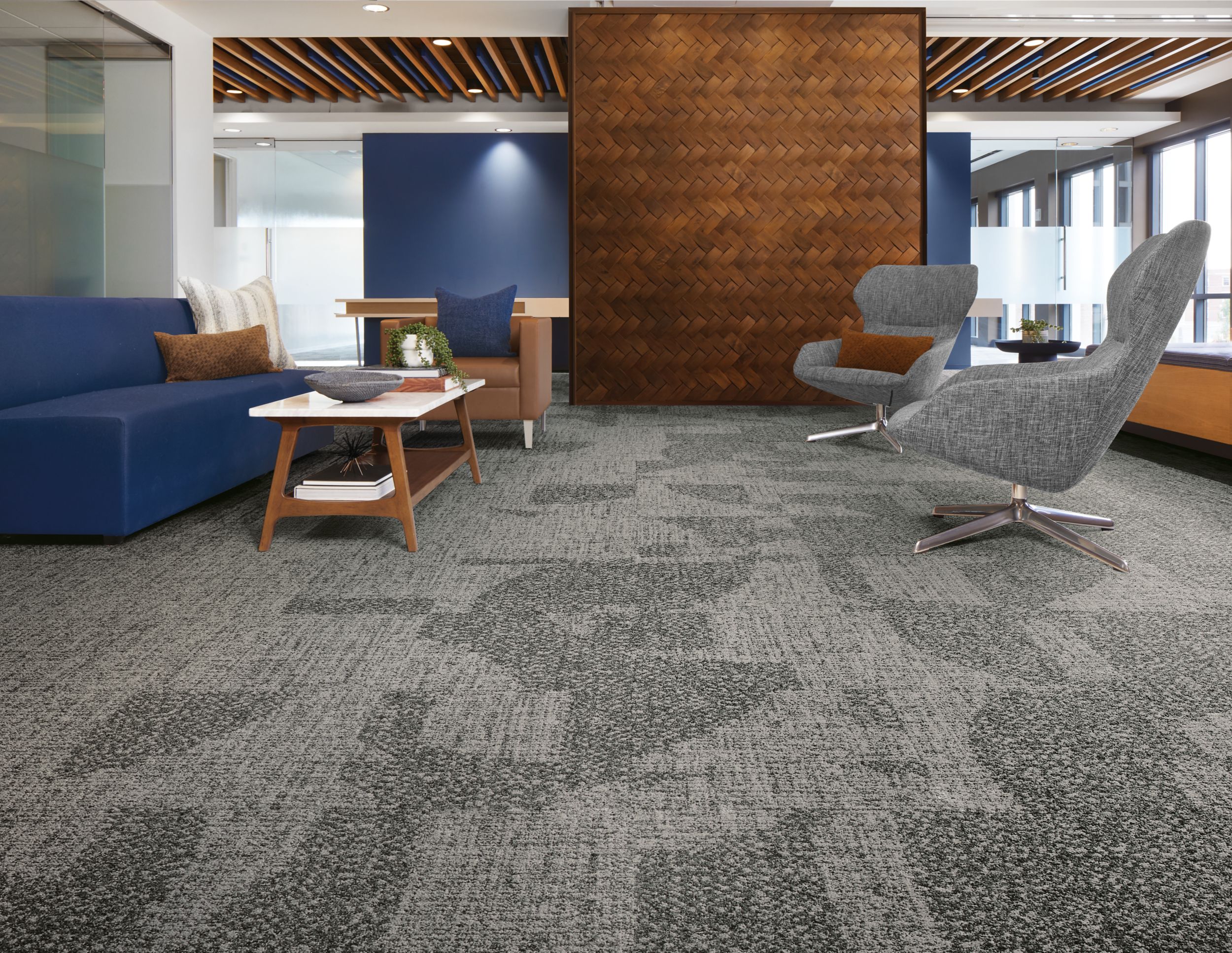 Interface Third Space 301, 302, and 303 carpet tile in lobby image number 1