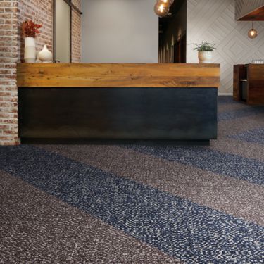 Interface Third Space 303 carpet tile in casual dining area