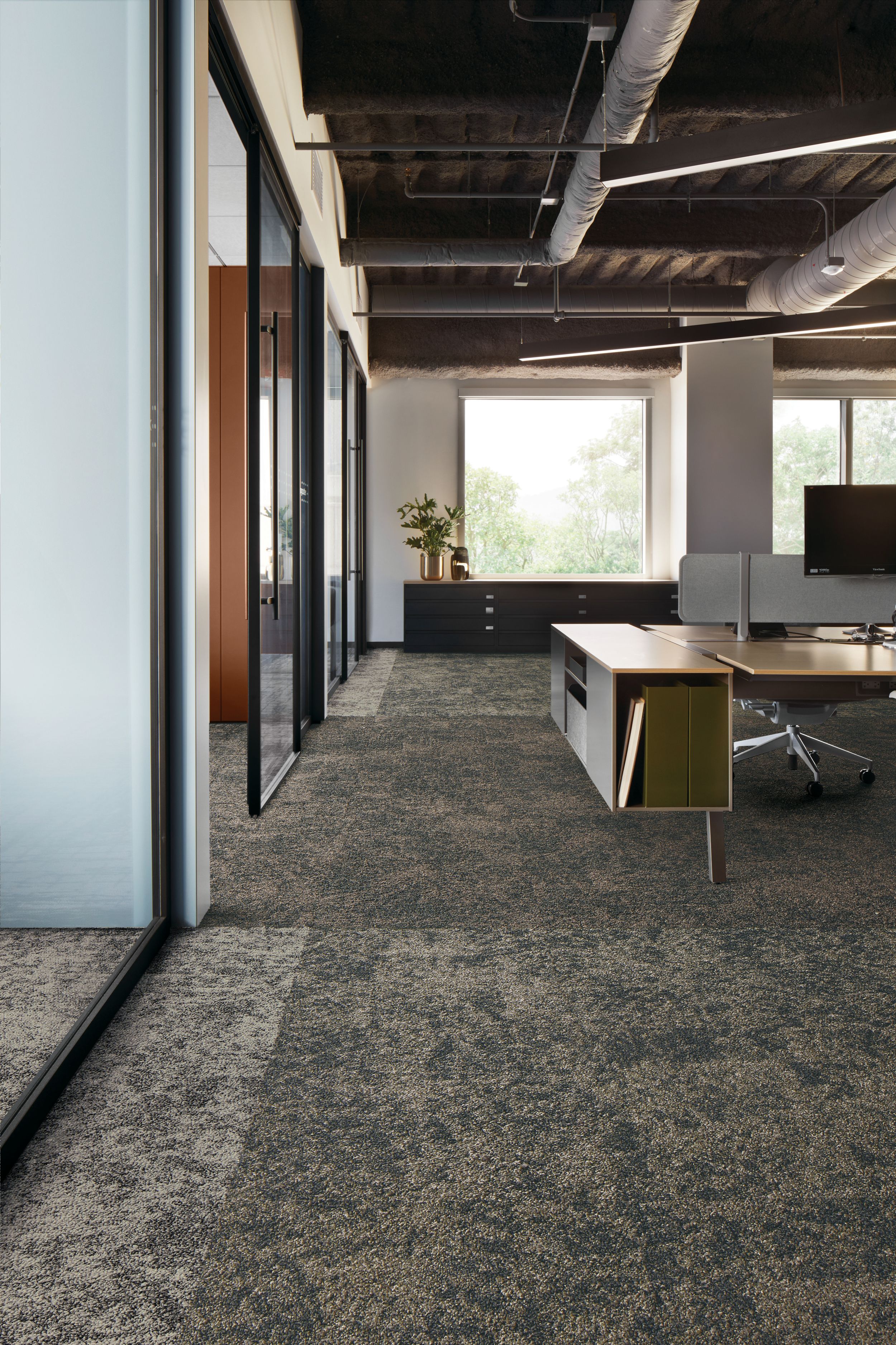Interface Two To Tango carpet tile in open office space image number 1