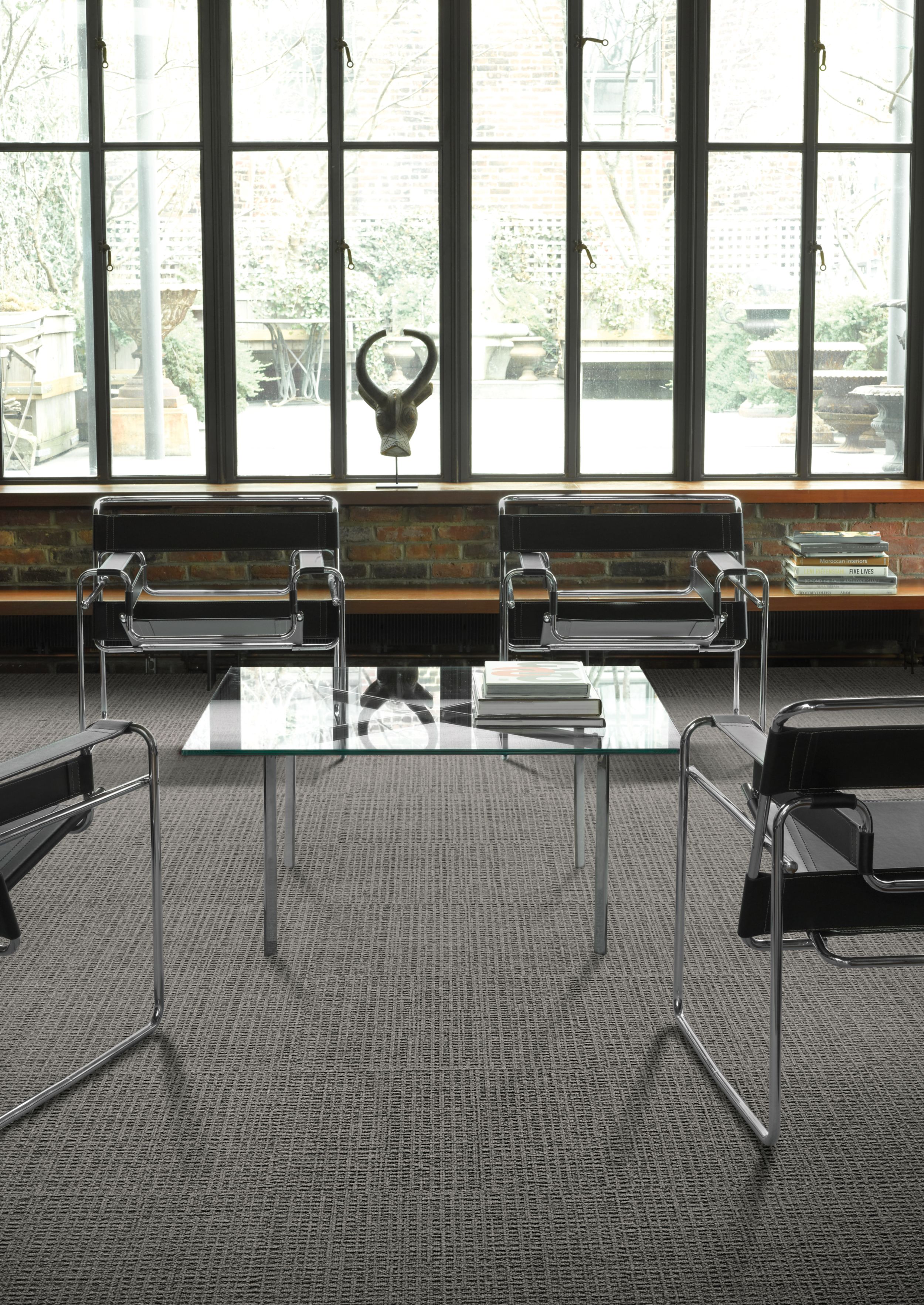 Interface UR202 carpet tile in a seating area with four chairs and table image number 2