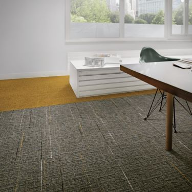 Interface UR304 carpet tile in meeting area with table