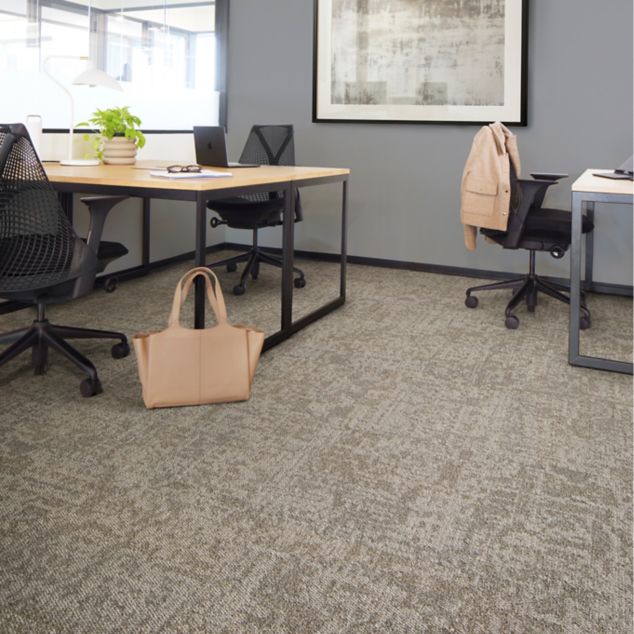 Interface Under Pressure carpet tile in private office
